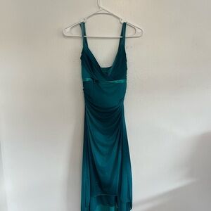 Elegant Teal Evening Dress